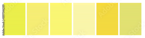 Set of yellow legal pad pages with lined designs