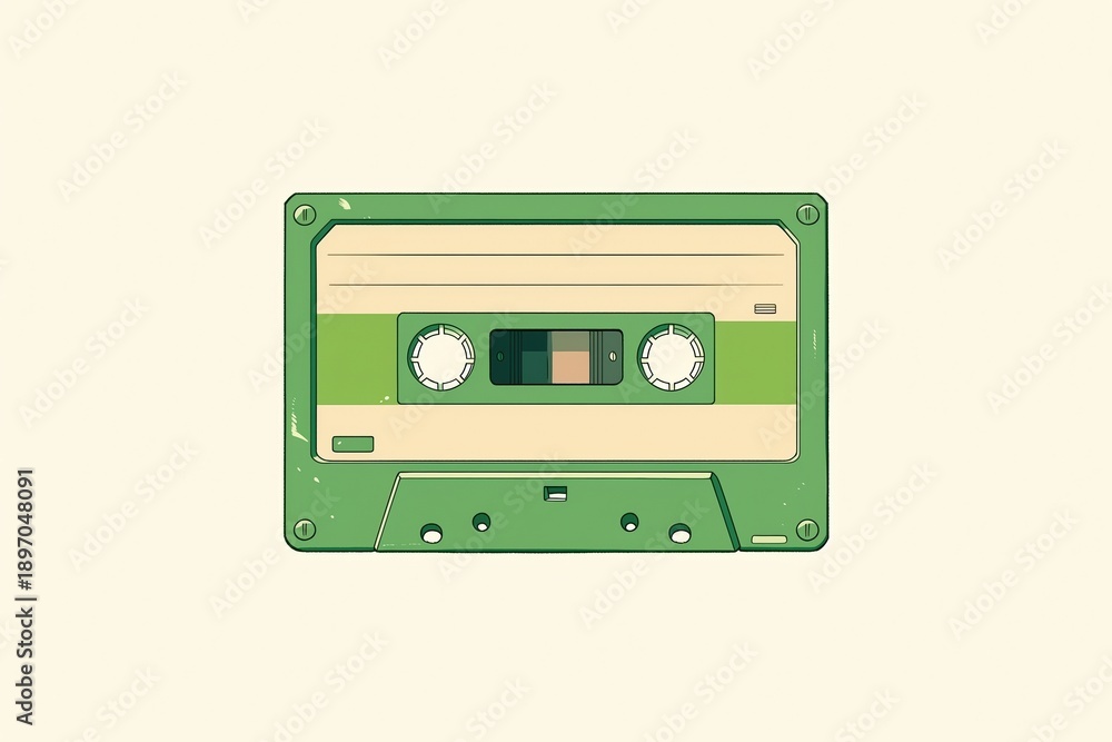 Fototapeta premium artwork of a cassette tape