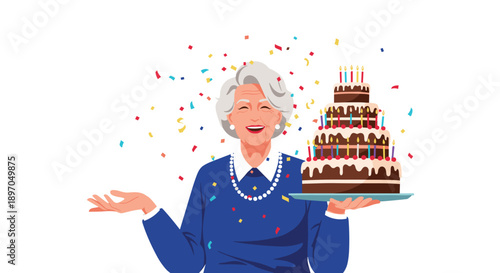 Striped winter beanie hat in shades of blue and orange features a small yellow star on the cuff and a fluffy pom-pom on top for cold weather.