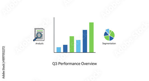 Comprehensive visual overview of quarterly business performance, highlighting essential data analysis, market segmentation, and strategic insights for informed decision-making