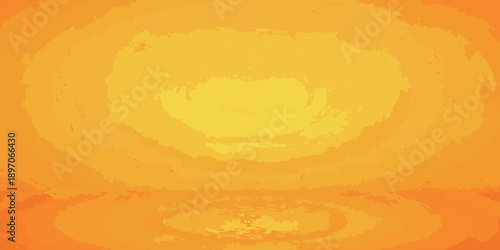 Abstract orange and yellow watercolor background with swirling textures