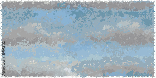 Abstract digital art with blended shades of blue gray and white