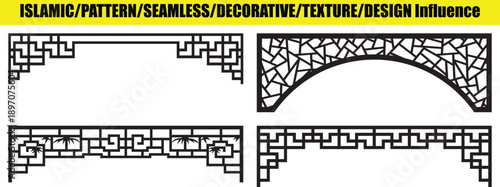 Abstract geometric design featuring a black maze like pattern on white