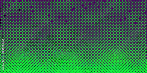 Abstract gradient pattern featuring green and purple dotted texture