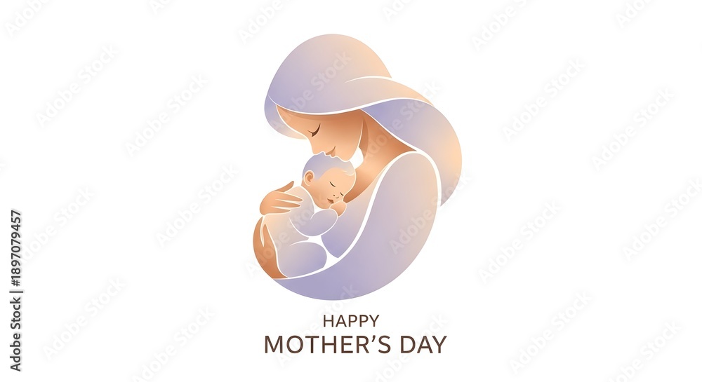 Obraz premium Happy mothers day mom motherhood love family concept