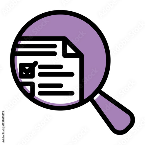 Systematic examination of individual assignments to understand components and requirements (Glyph Color Lineal Style)