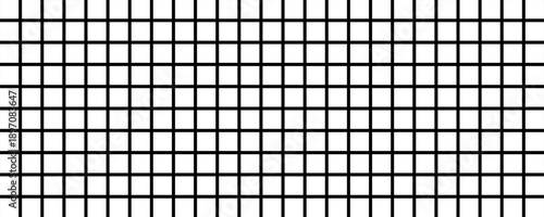 Geometric white grid pattern on dark background.
