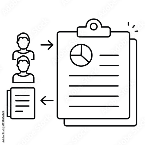 Data Collection Icon Symbolizing Digital Information Gathering And Analytics