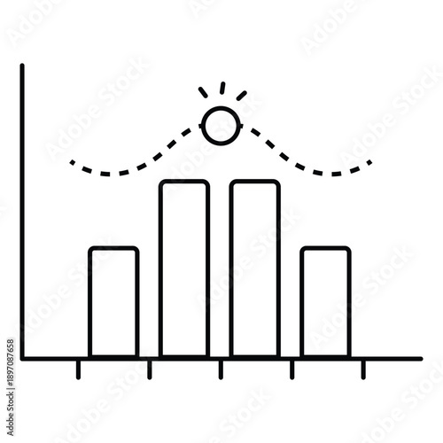 Average Icon Symbolizing Mean Value And Statistical Data Insights