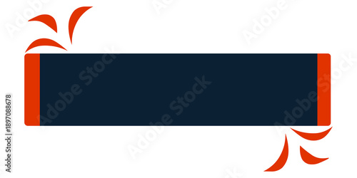Simple Blue and Orange Title Box