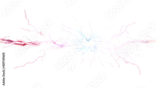 orange and purple electric lightning energy burst