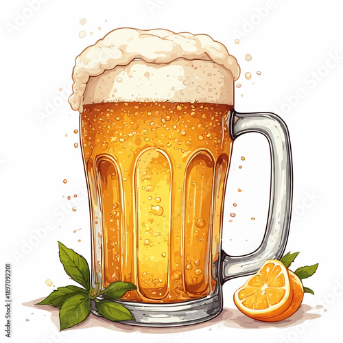 Delicious Beer Very Fresh Design