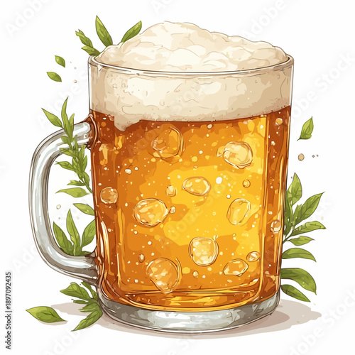 Delicious Beer Very Fresh Design