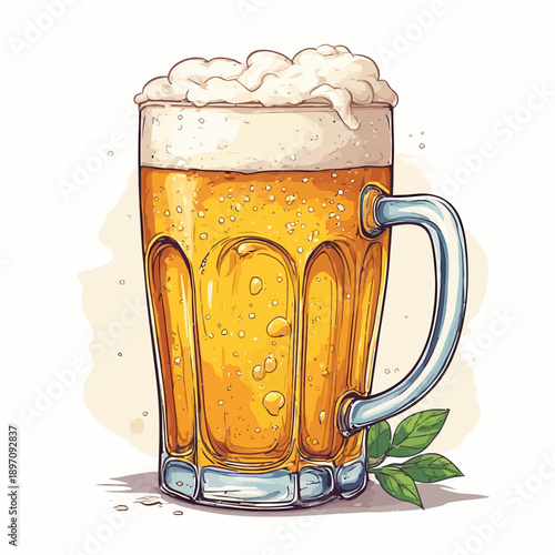 Delicious Beer Very Fresh Design