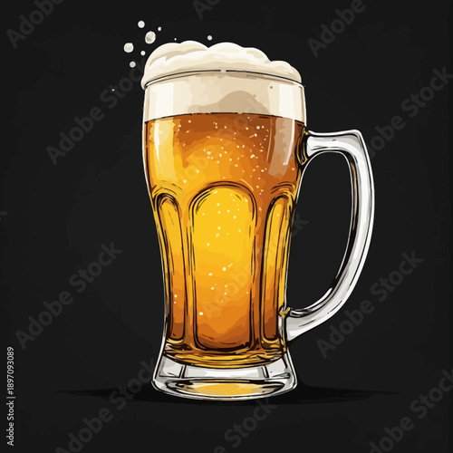 Delicious Beer Very Fresh Design