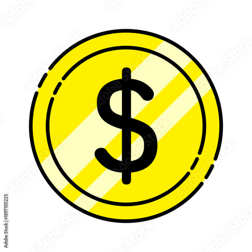 ドル硬貨のイラスト