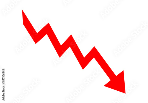 Graph going Down sign