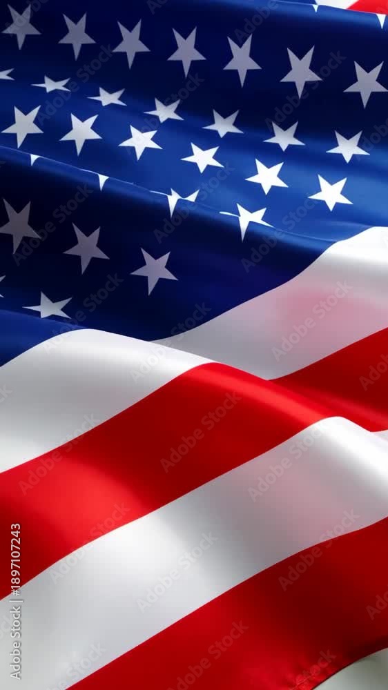 custom made wallpaper toronto digitalClose-up of a rippling American flag with fabric folds and visible stars and stripes