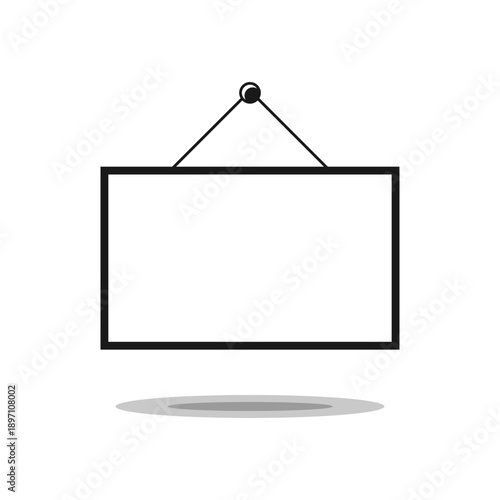 Picture frame outline icon sign design vector