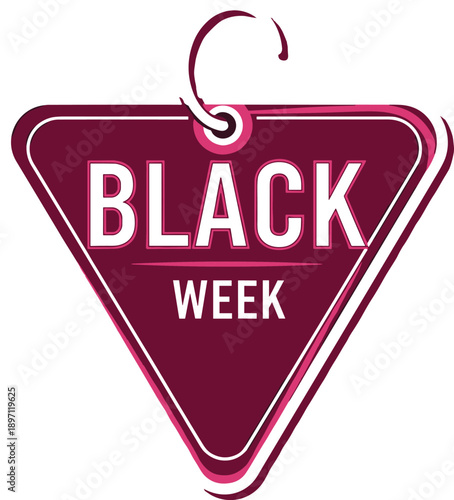 Black Week sale, discount, shopping, retail, promotion, marketing, tag, label, offer, deal, ecommerce, banner, branding, seasonal, clearance, pricing, advertisement, signage
