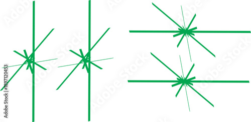 abstract background with grass gift belt