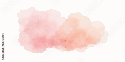 Vibrant pink abstract watercolor texture with a vintage grunge effect creates a soft cloudscape of smoke and steam against a light paper design