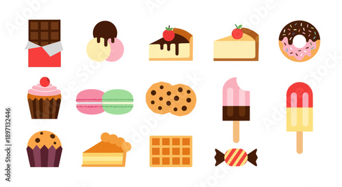 Assortment of sweet treats and desserts