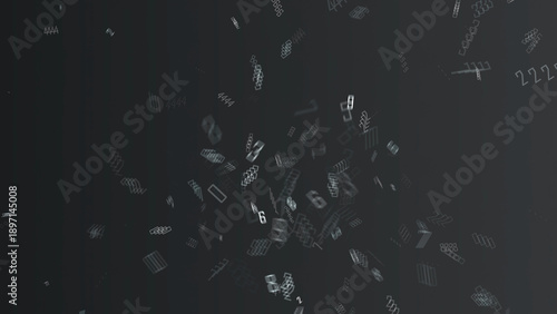 Floating film claps on dark background for cinematic effect