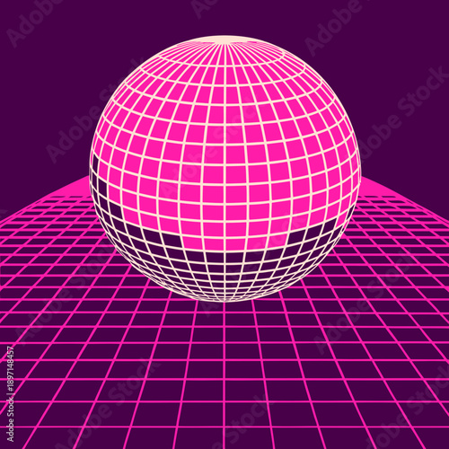 Distorted grid shapes isolated. Retrofuturistic warped mesh grid. Curved mesh abstract elements. Retro punk design element. Vector curve surface background.