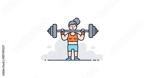 Woman Performing Weightlifting Exercise with Dumbbell in a Fitness Setting Illustrating Strength and Fitness Training Principles