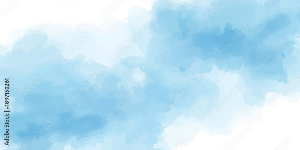 Fototapeta premium Misty dark blue watercolor background with soft textures and minimalistic design, smooth blue and white gradient, ideal for creating a peaceful design atmosphere.