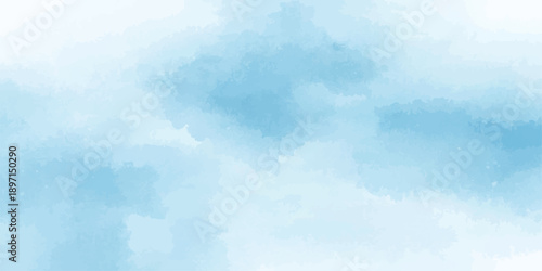 Misty dark blue watercolor background with soft textures and minimalistic design, smooth blue and white gradient, ideal for creating a peaceful design atmosphere.