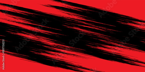 Abstract grunge red paint spill background. Blood spill on black background