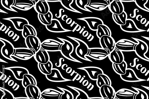 scorpions tail seamless pattern