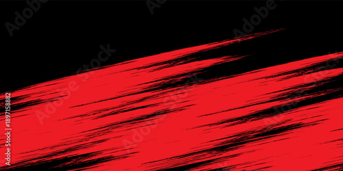 Abstract grunge red paint spill background. Blood spill on black background