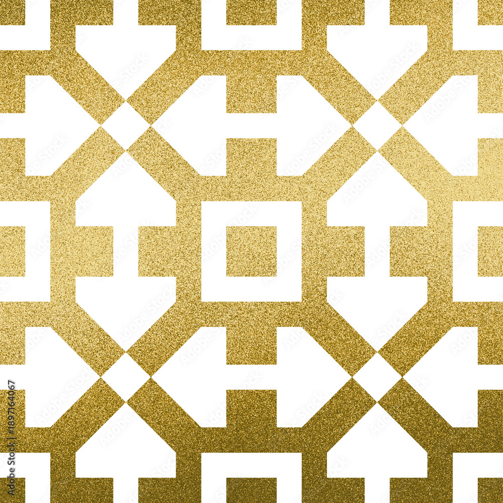 Obraz premium Large gold square geometric symbol with a transparent background