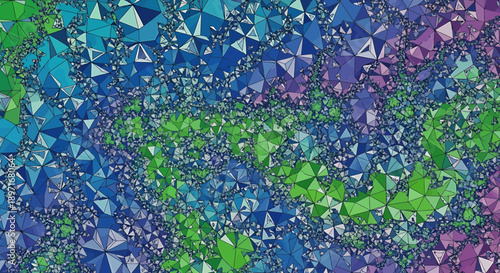 Abstract Colorful Geometric Pattern Background.