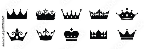 crown icon set.