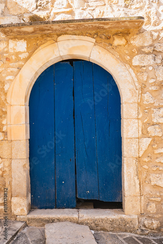 Wallpaper Mural old entrance door seen from the outside of the building Torontodigital.ca