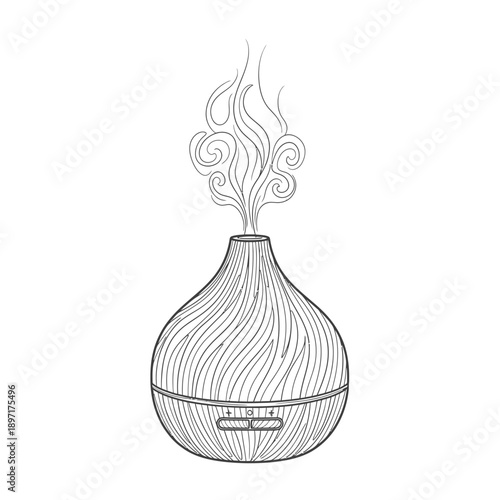 Aromatherapy Diffuser with Essential Oil Vapor.