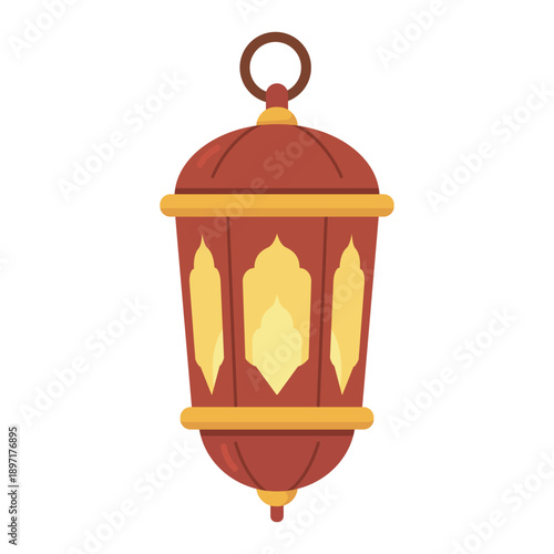 Traditional Islamic Lantern Illustration