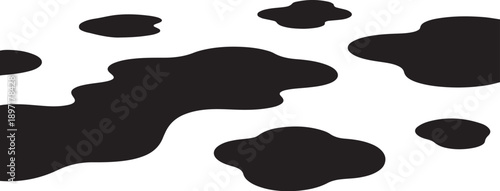 Black spots on white background abstract pattern design element
