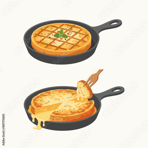 Provoleta Argentinean Grilled Provolone Cheese Dish