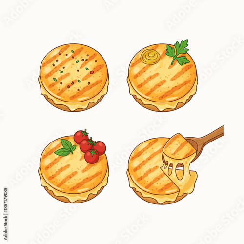 Provoleta Argentinean Grilled Provolone Cheese Dish