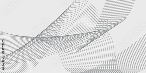 Abstract vector background with black wavy lines. EPS10