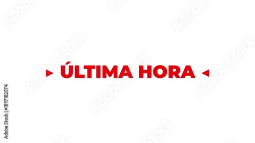 Flashing red and white triangles highlight a breaking news banner that instantly grabs attention.