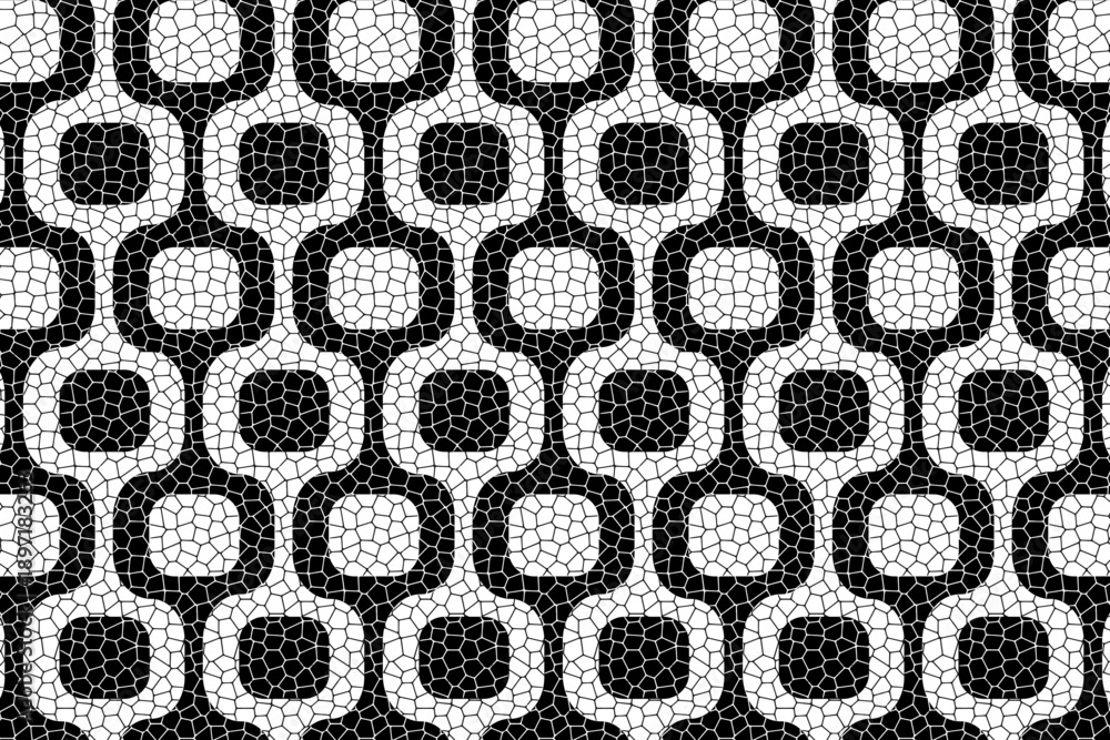 Foto Ipanema sidewalk pattern with realistic cobblestone texture