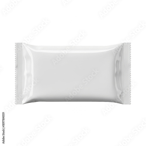Single white wipe package