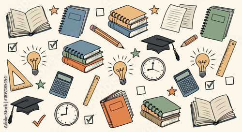 Educational supplies and learning tools for academic success.