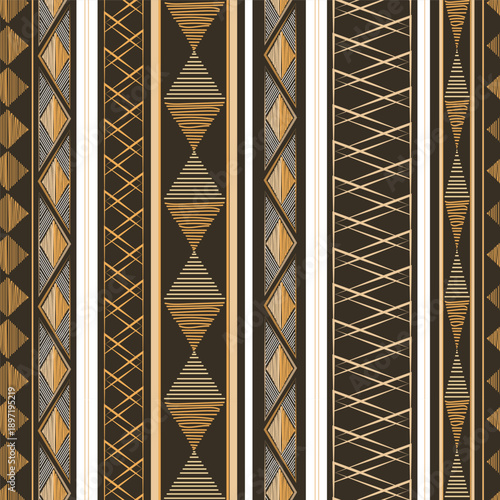 Colorful Latin American background with brown and yellow elements